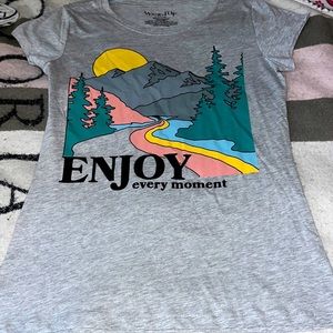Brand new without tags T-shirt says Enjoy every moment super cute